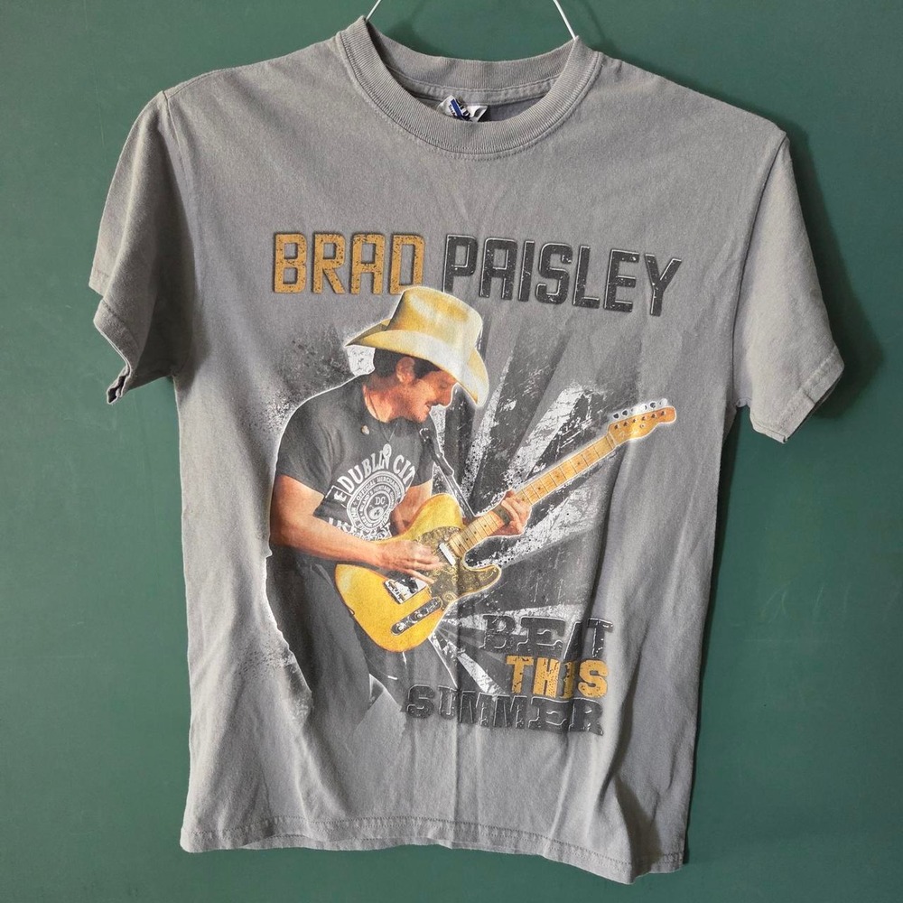 Brad Paisley Beat This Summer Tour 2013 Concert Graphic T-Shirt Grey Mens S